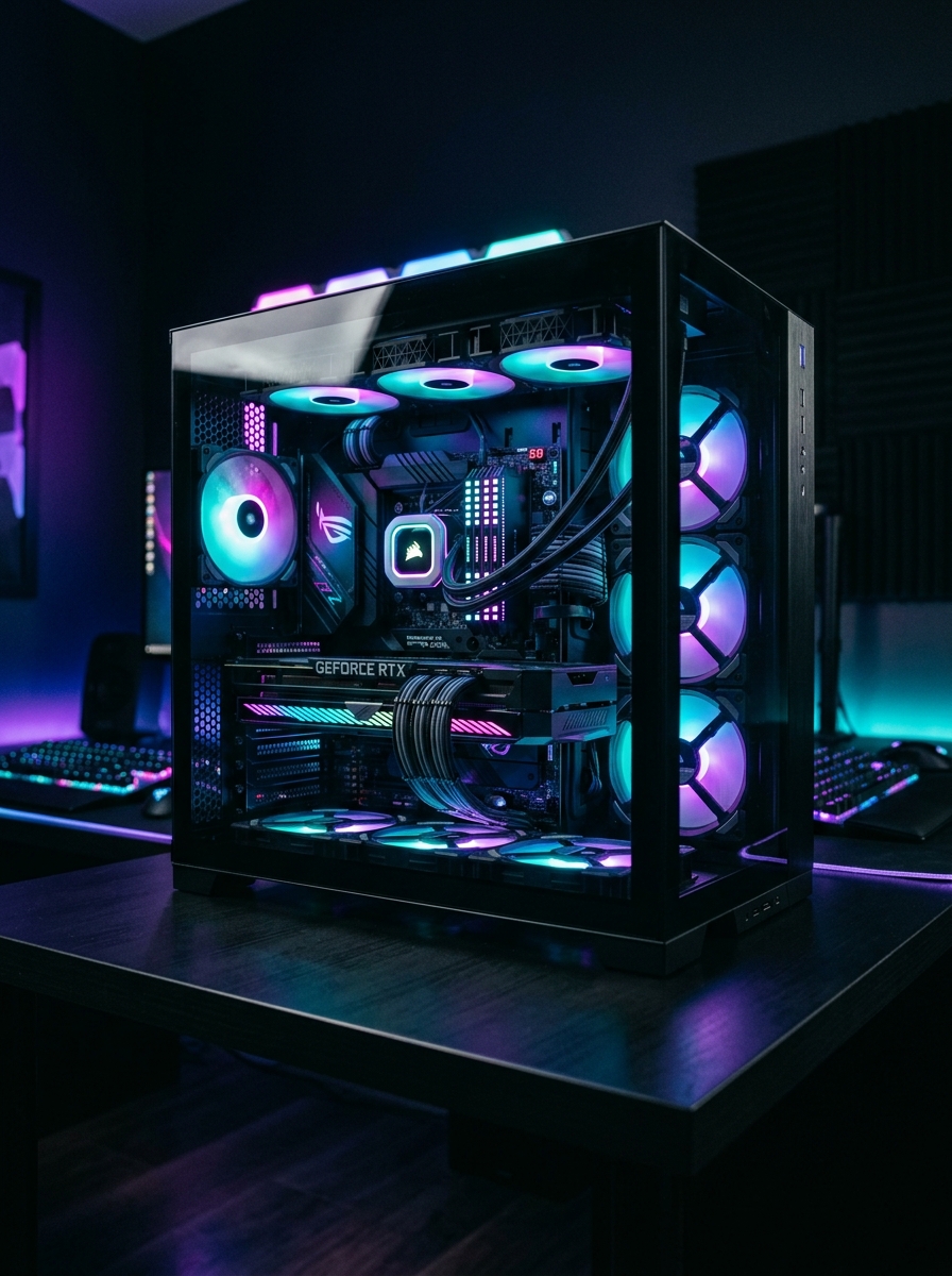 A custom gaming PC built at Net Computers, Raigarh